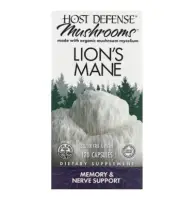 Host Defense, Mushrooms, Lion's Mane, 120 Capsules (organic mushroom mycelium)