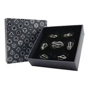 RPG Set Hollow Melon Dice (Black and Gold)