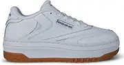 [Reebok] Women's Club C Extra Sneaker, FTWR White/FTWR White/Vector Blue, 8 UK