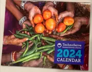 2024 8 x 10" Wall Calendar TechnoServe Business Solutions to Poverty FREE SHIP