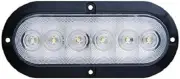 Optronics BUL73CBP Clear 6" Oval LED Utility Light for Surface Mount, White