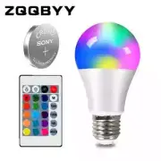 E27 5W RGB RGBW Warm LED Light Bulb WITH REMOTE CONTROL