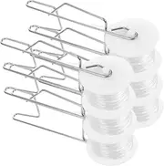 GAROZATION 6pcs Roller Hook (Bag) Roller Tomato Lattice Line Hook White Wide Belt Tomato Planter with Trellis (Bag) Greenhouse Lattice Line Hook (Bag) Tomato Lattice Line Hook White Hook