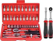 Apujent Electric Ratchet | Industrial Maintenance Tool | Portable Electric Ratchet Wrench Set for Marine, Industrial Maintenance, Construction, Electrical Work, Workshop