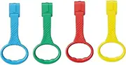 4 Pcs 4 Color Walk Assistant Plastic Crib Pull Rings for Pull Up Rings Cot Hanging Rings for Infant Toddler Practice Tool (4, 7.5 inch)