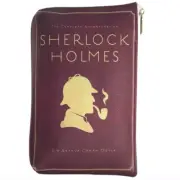 Sherlock Holmes Silhouette Book Cover Pouch Purse Clutch - Book Lovers Gift