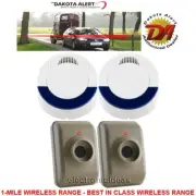 2 DAKOTA ALERT DCMA-4000 WIRELESS MOTION DRIVEWAY SECURITY ALARMS-2 SENSORS-NEW