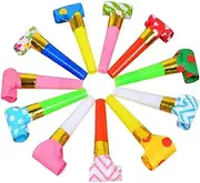 30pcs Party Blowers, Noisemakers Blowouts Whistles Squawkers Fringed Noise Maker, Funny Party Blowouts Blowers Musical Blowouts Party Horns Noisemakers, Random Color