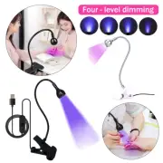 LED UV Light USB Nail Curing Lamp Desktop Mini With Gooseneck Portable Manicure