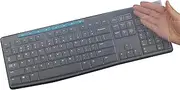 MUBUY Keyboard Cover Skin Protector Fit Logitech MK275 MK270 Wireless Keyboard, Logitech K200 K260 K270 MK200 MK260 Keyboard (NOT Fit Other Model Keyboards)-Clear