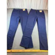 There Abouts Navy uniform pants size 14 flat front girls pants lot of 2 new