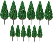 12 Pcs Landscape Model Tree Model Pine Trees Miniature Trees Model Trees Miniature Pine Tree Maple Tree Artificial Pine Tree Model Landscape Materials Artificial Tree Green