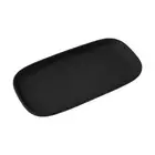 Soft Touch Tray Black Place Toothbrush Holder and Soap Dispenser Stoneware Tray