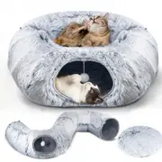 3 Ways Foldable Plush Cat Tunnel