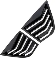 2pcs Side Window Blinds Compatible for Kia Stinger 2018-2022 ABS Carbon Fiber Side Window Louvers Cover Vent Rear Side Window Louvers