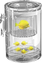 Fish Breeder Box for Aquarium - Live Shrimp Breeding Box | Suction Cup Hatchery Incubator for Killifish Guppy Betta Shrimp Isolation Observation