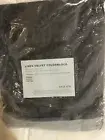 West Elm One Belgian Flax Linen Velvet Colorblock Curtain 48x84 Platinum Iron