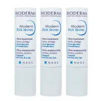 在飛比找Yahoo奇摩購物中心優惠-Bioderma 貝膚黛瑪 滋潤修護唇膏 4g 3入