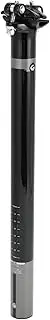 X AUTOHAUX Bike Seat Posts Durable Bike Saddle Post Seat Tube Gloss Black Gray 1 Pc 31.6x400mm Carbon Fiber