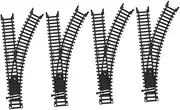 Plastic Train Track Adapters 2 Pairs for Boys and Girls' Train Sets Expandable Railroad Tracks Educational Toys Rounded Edges