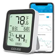 Hygrometer Thermometer H5075, Bluetooth Indoor Room Temperature Monitor G