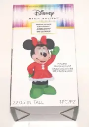 Disney Magic Holiday Minnie Mouse Airdorable 22.05" Tall Airblown Inflatable