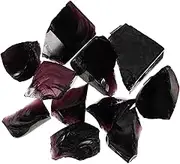 uxcell Fire Glass for Fire Pit, 3-5cm(1-1/5"to 2") High Luster Reflective Glass Rocks for Natural or Propane Fireplace, Safe for Outdoors and Indoors Fire Pit Glass, Purple, 400g/14oz