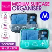 2PK Swosh Luggage Organiser Medium Lightweight Waterproof Tidy 36 x 25 x 8cm