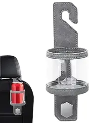 Mwqpgyh Car Seat Cup Holder | Seat Back Bag Hook Drink Holder | Vehicle Storage Organizer, Multifunction Organization Supplies for Most Vehicles