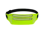 Water Resistant Cell Phone Waist Packs for Phone，Adjustable Elastic Band - Fluorescent green