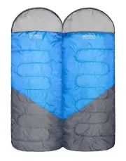 Wildtrak™ Gascoyne Twin Hooded Sleeping Bag, 5-10°C, Single or Double,