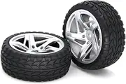 2Pcs Metal Hub Wheel Model Upgrade for Car CNC Drift Crawler Racing Parts Lightweight Easy Installation High Wear Resistant Design Black