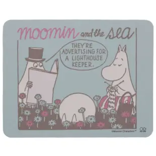 sun-star 復古系列 滑鼠墊 MOOMIN 嚕嚕米爸爸&媽媽 花海