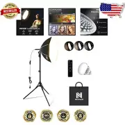 Energy-Saving Bi-Color Photography Lighting Kit for Stunning Live Streaming