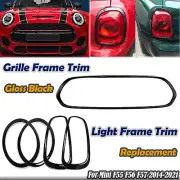 Front Grille+Front & Rear Fog Light Surround Frame For Mini Cooper S F55 F56 F57 (for: Mini)