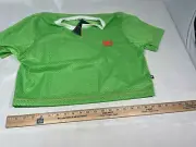 Andrew Christian Sz XL Green Jersey Mesh Crop Top Mens Gay Sexy