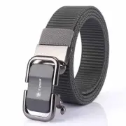 Men's Casual Belt Fashion Automatic Buckle Canvas Belt Trendy Quality Nylon Belt