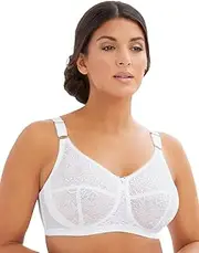 [Glamorise] Women's Plus-Size Comfort Lift Classic Lace Support Bra