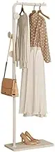 Coat Rack,Metal Coat Rack Bracket Finish Stable Marble Base,Boutique Retail Display Clothing Garment Rack with Storage Base and Hooks,For Entryway Bedroom Clothing Stores,Freestanding Metal Tree Hats