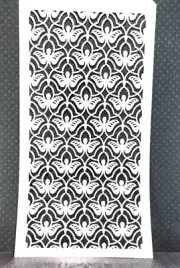 Floral Butterfly Pattern Distressed Stencil 5" x 8"