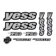 YESS - Pro Silver Bullet decal set - old school bmx