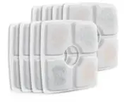 Comsmart Pet Fountain Filter Set 8 Pack Triple Filtration System Cat/Dog