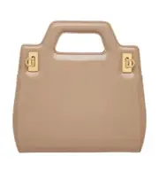 Salvatore Ferragamo Mini Wanda Top Handle Bag One size Nude