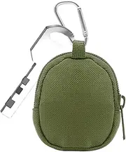 [Generisch] Keyring Bag, Wallet Key Fob - Coin Bag for Men, Outdoor Backpack Accessories, Coin Organiser, Hip Case for Travel, Hiking, Camping, Exploring, Cycling, Green, Siehe Beschreibung, See description