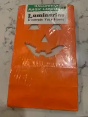 Vintage Empire Halloween Luminarias Jack O Lantern Pumpkin Paper Lanterns NIP