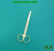 Operating Scissors Sharp-Blunt 5.5" Straight Full Gold Surgical Instruments