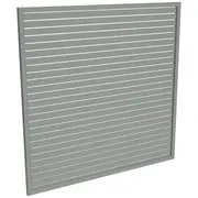 ProtectorAl 1001-2000W X 1001-2000H Palladium Silver Aluminium Welded Slat Panel Horizontal 9mm Gap
