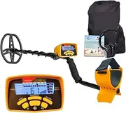 Metal Detectors, MD-6450 Underground Metal Detector Gold Digital Display Backup Light LCD Digger Treasure Hunter for Beach/Gold Hunting(MD6450)