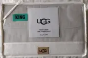 UGG KING Sheet Set STONE Color 100% Cotton 300tc
