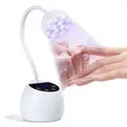 UV LED Nail Lamp, 36W Mini Cordless Flash Cure Gel X Lamp Gooseneck Portable ...